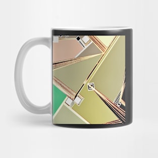 PASTEL GEOMETRIC DESIGN WITH GOLD HIGHLIGHTS ART DECO MOD INSPIRED Mug